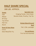 Half Share Special