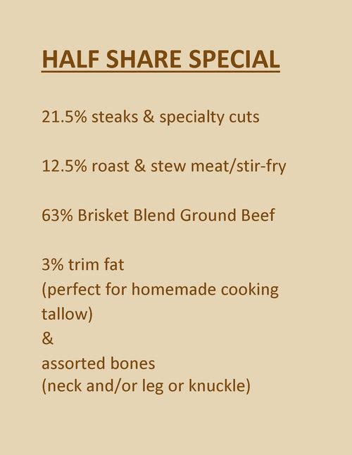 Half Share Special
